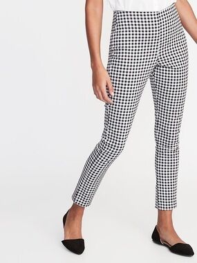 Old Navy Pixie Skinny Ankle Pants Houndstooth Pattern Size 12